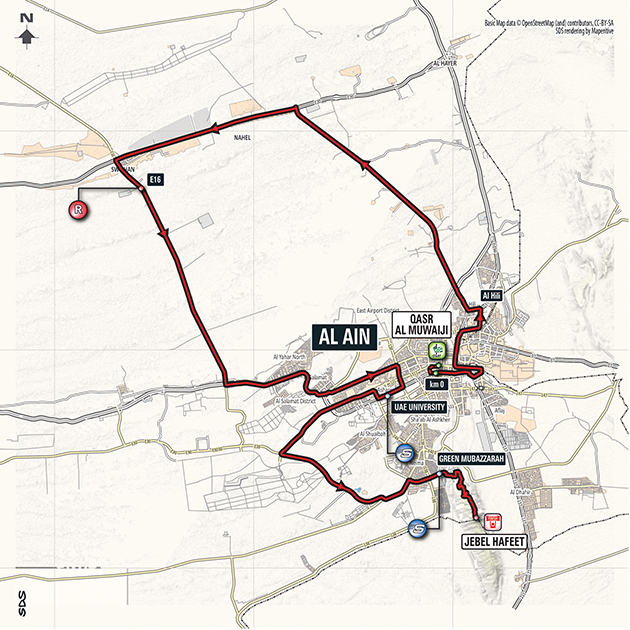 Abu Dhabi Tour stage 5 map